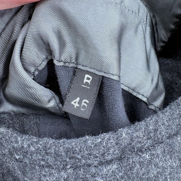 Vintage Teller Cashmere Coat Mens 46 Gray Double Breasted Long Overcoat Hungary - Picture 6 of 14